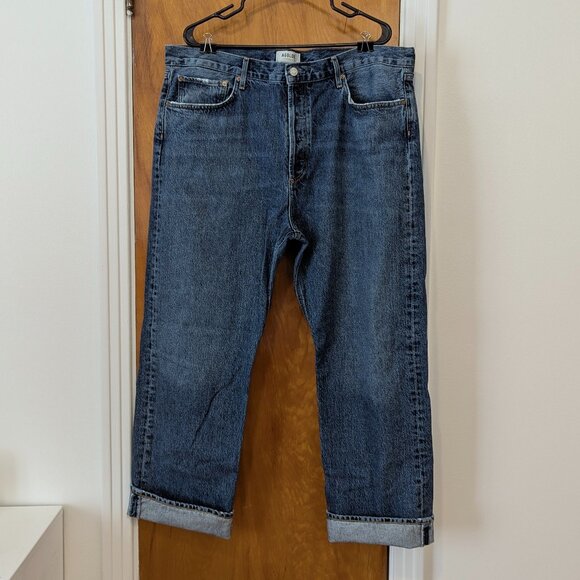 Agolde Fran Low Slung Straight Jeans (34) - Picture 2 of 15